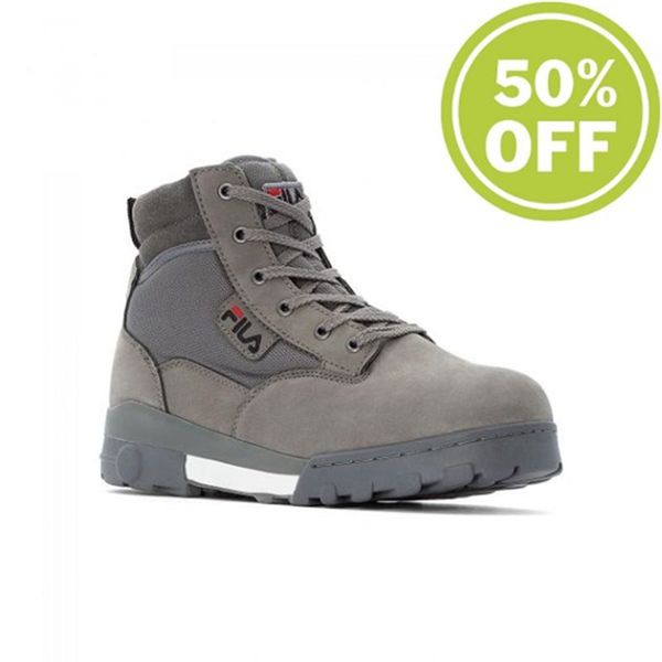 Botas Fila Hombre Gris - Grunge Mid Castlerock Laced - España 641203JFG